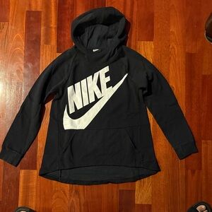 Girl’s Nike Black Pullover with White Swoosh